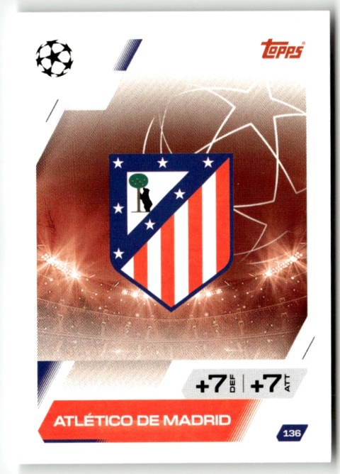 136 Team Badge Atlético Madryt Base Match Attax 2025/26