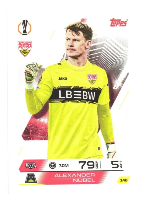 146 Alexander Nübel VfB Stuttgart Base Match Attax 2025/26