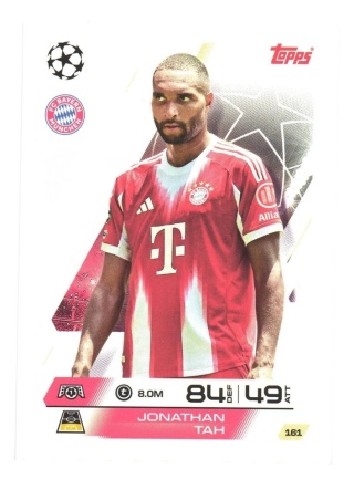 161 Jonathan Tah FC Bayern Base Match Attax 2025/26