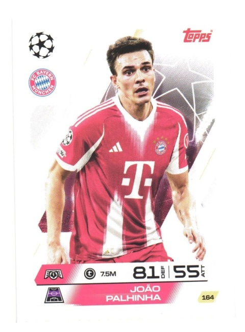 164 João Palhinha FC Bayern Base Match Attax 2025/26