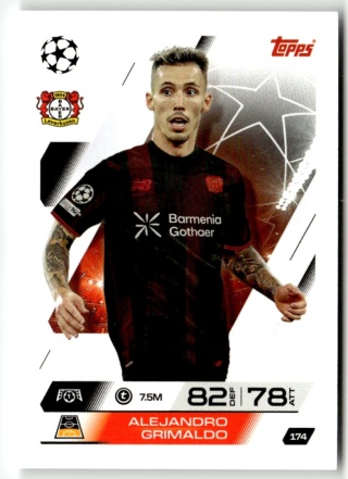 174 Alejandro Grimaldo Bayer Leverkusen Base Match Attax 2025/26