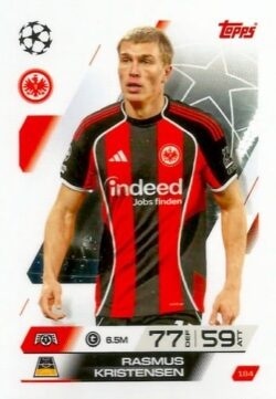 184 Rasmus Kristensen Eintracht Frankfurt Base Match Attax 2025/26