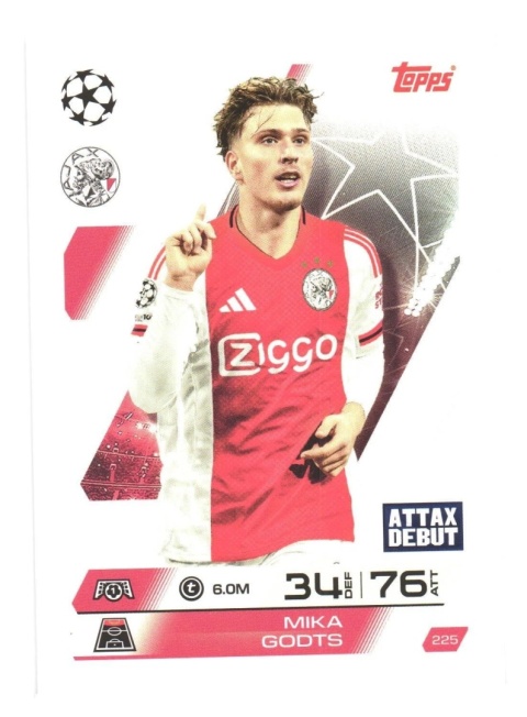 225 Mika Goots Ajax Base Match Attax 2025/26