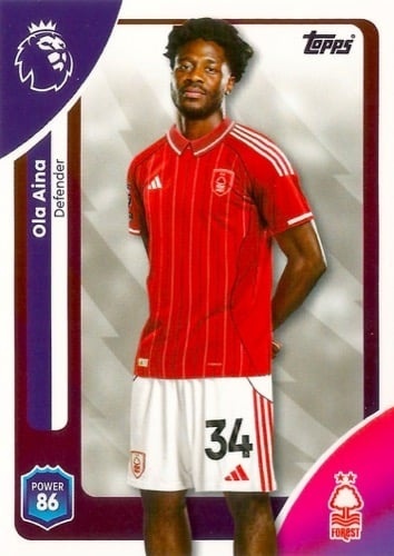 238 Ola Aina Nottingham Forest Base Premier League 2026