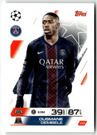 242 Ousmane Dembélé PSG Base Match Attax 2025/26