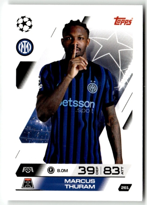 261 Marcus Thuram Inter Base Match Attax 2025/26