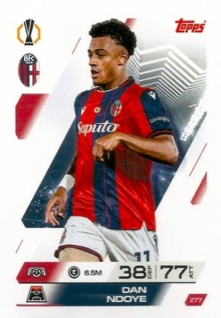 277 Dan Ndoye Bologna Base Match Attax 2025/26