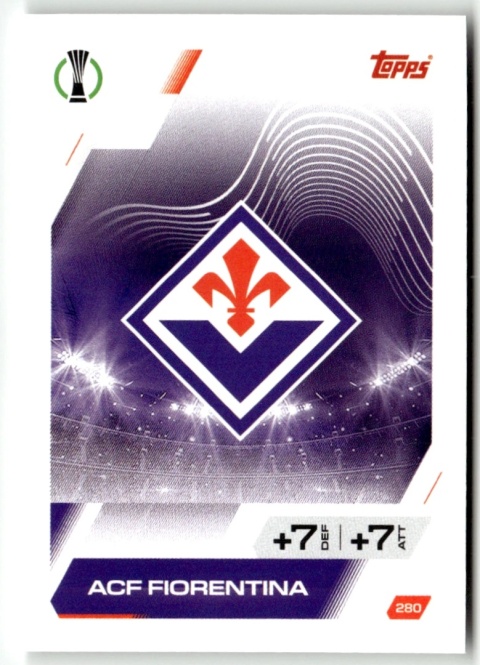 280 Team Badge Fiorentina Base Match Attax 2025/26