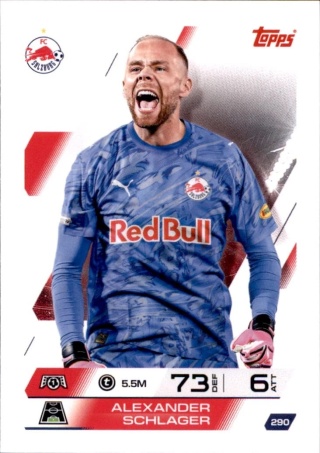 290 Alexander Schlager FC Salzburg Base Match Attax 2025/26