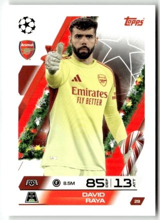 29 David Raya Arsenal Base Match Attax 2025/26