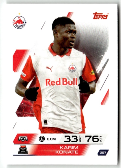 297 Karim Konate FC Salzburg Base Match Attax 2025/26