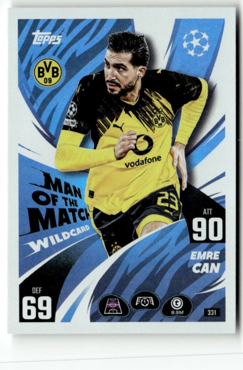 331 Emre Can Borussia Man of the Match Wildcard Match Attax 2025/26