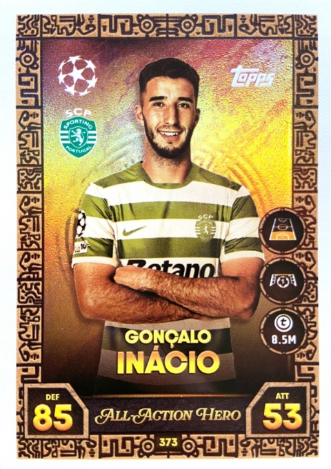 373 Gonçalo Inácio Sporting All-Action Hero Match Attax 2025/26