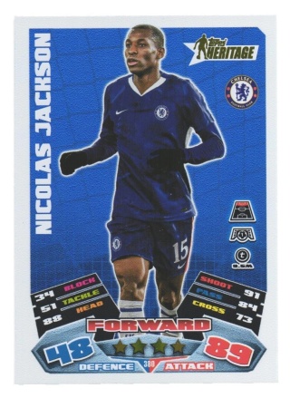 380 Nicolas Jackson Chelsea Heritage Match Attax 2025/26