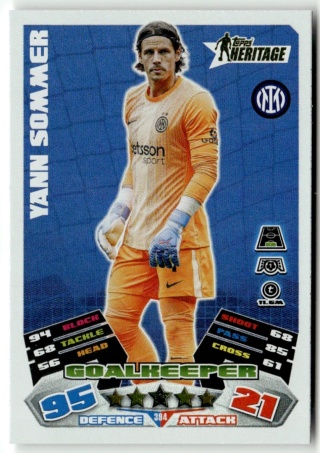 394 Yann Sommer Inter Heritage Match Attax 2025/26