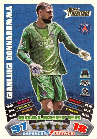 393 Gianluigi Donnarumma PSG Heritage Match Attax 2025/26
