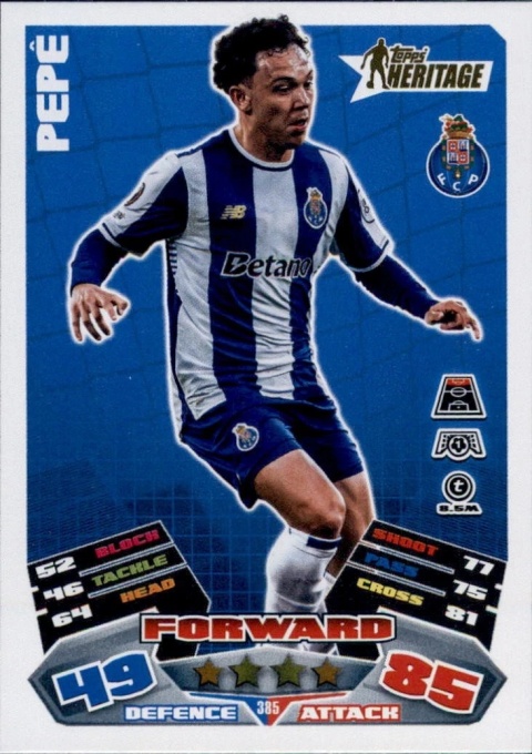 385 Pepê FC Porto Heritage Match Attax 2025/26