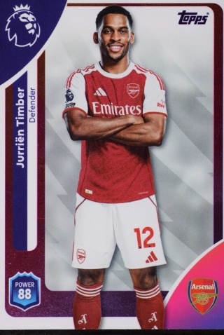 5 Jurriën Timber Arsenal Base Premier League 2026