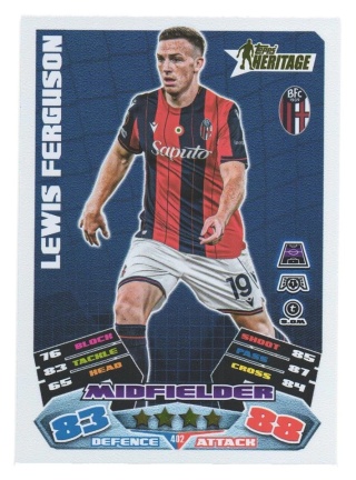 402 Lewis Ferguson Bologna Heritage Match Attax 2025/26