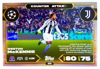 414 Weston McKennie Juventus Counter Attax Match Attax 2025/26