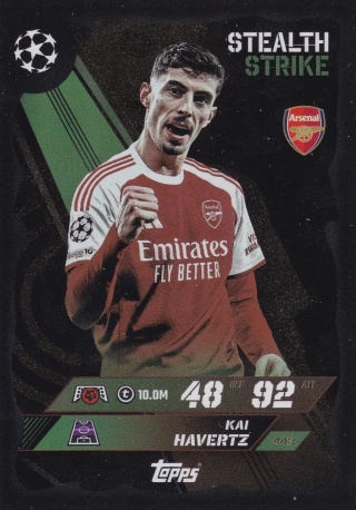 443 Kai Havertz Arsenal Stealth Strike Match Attax 2025/26