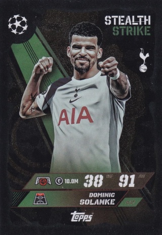 447 Dominic Solanke Tottenham Stealth Strike Match Attax 2025/26