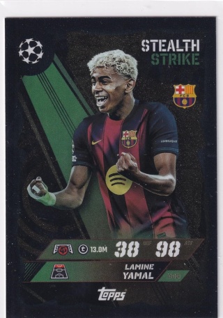 448 Lamine Yamal FC Barcelona Stealth Strike Match Attax 2025/26