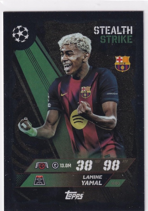 448 Lamine Yamal FC Barcelona Stealth Strike Match Attax 2025/26