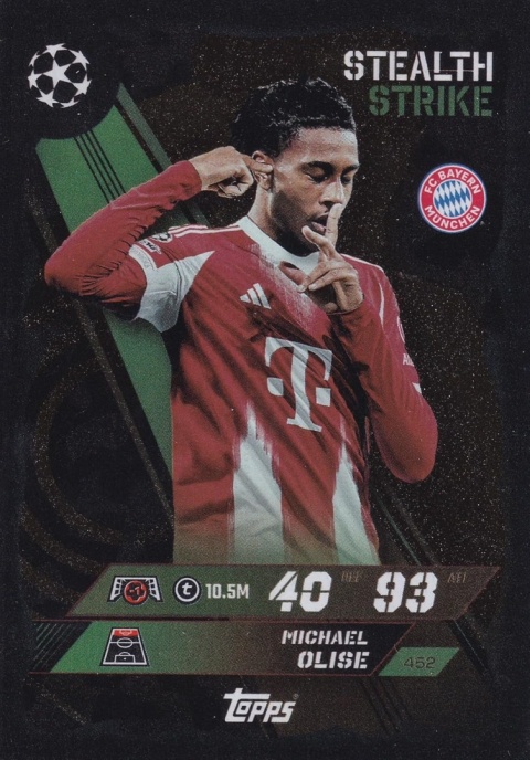 452 Michael Olise FC Bayern Stealth Strike Match Attax 2025/26