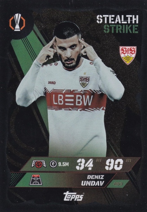 453 Deniz Undav VfB Stuttgart Stealth Strike Match Attax 2025/26