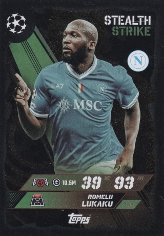455 Romelu Lukaku SSC Napoli Stealth Strike Match Attax 2025/26