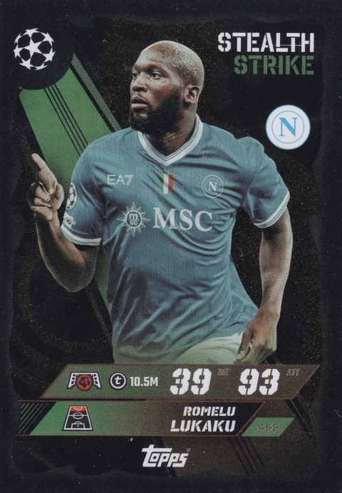 455 Romelu Lukaku SSC Napoli Stealth Strike Match Attax 2025/26