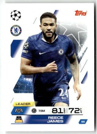 66 Reece James Chelsea Base Match Attax 2025/26