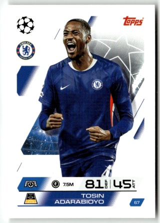 67 Tosin Adarabioyo Chelsea Base Match Attax 2025/26