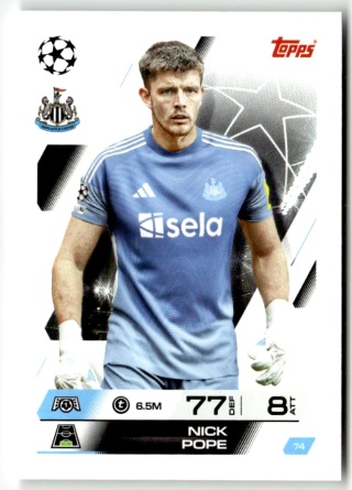 74 Nick Pope Newcastle United Base Match Attax 2025/26
