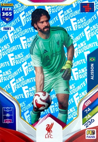FAN1 Alisson Liverpool Fans Favourite blue FIFA 365 2026