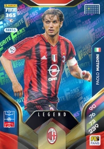 FAN16 Paolo Maldini AC Milan Fans Favourite blue Legend FIFA 365 2026