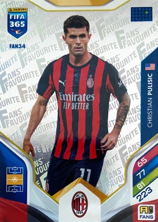 FAN34 Christian Pulisic AC Milan Fans Favourite FIFA 365 2026
