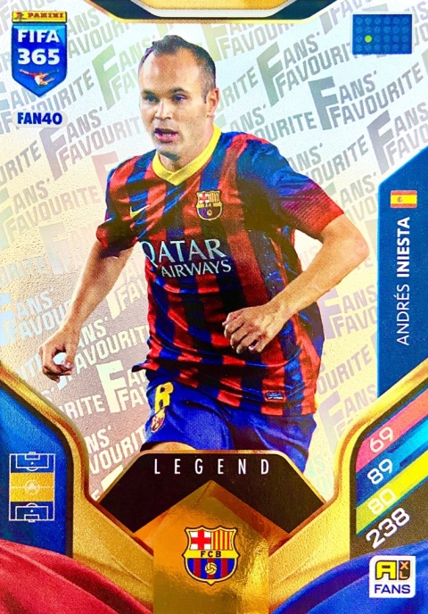 FAN40 Andrés Iniesta Barcelona Fans Favourite Legend FIFA 365 2026