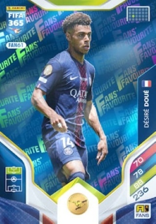 FAN61 Désiré Doué PSG Fans Favourite blue FIFA 365 2026