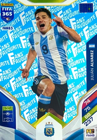 FAN83 Julián Álvarez Argentina Fans Favourite blue FIFA 365 2026