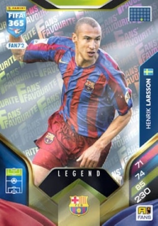 FAN72 Henrik Larsson Barcelona Fans Favourite Legend FIFA 365 2026
