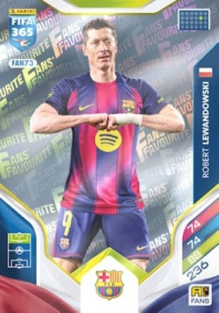 FAN73 Robert Lewandowski Barcelona Fans Favourite FIFA 365 2026