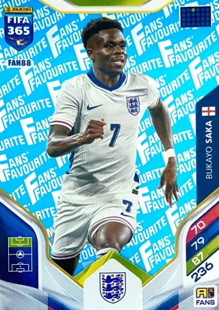 FAN88 Bukayo Saka England Fans Favourite blue FIFA 365 2026