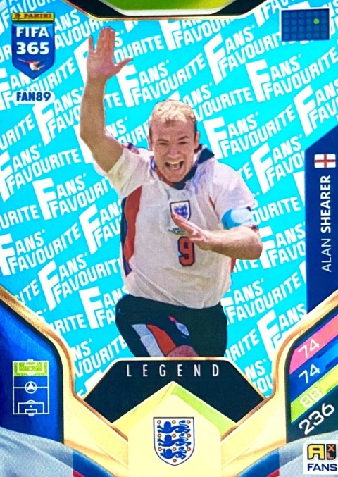 FAN89 Alan Shearer England Fans Favourite blue Legend FIFA 365 2026