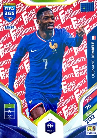 FAN91 Ousmane Dembélé France Fans Favourite FIFA 365 2026