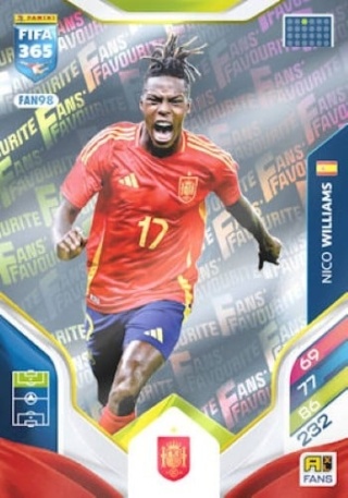 FAN98 Nico Williams Spain Fans Favourite FIFA 365 2026