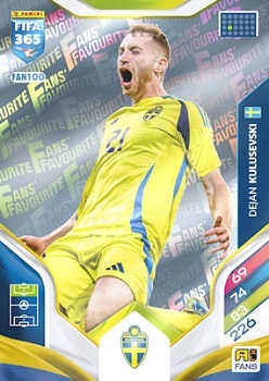 FAN100 Dejan Kulusevskin Sweden Fans Favourite FIFA 365 2026