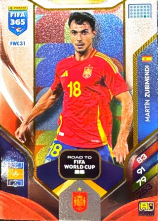 FWC31 Martin Zubimendi Spain Road to World Cup FIFA 365 2026
