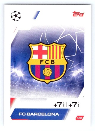 100 Team Badge FC Barcelona Base Match Attax 2025/26